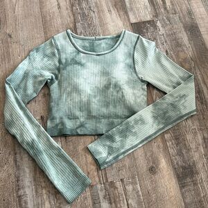 Lululemon ebb to street cropped long sleeve